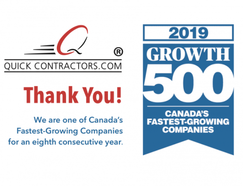 QuickContractors.com Ranks No. 307 on the 2019 Growth 500